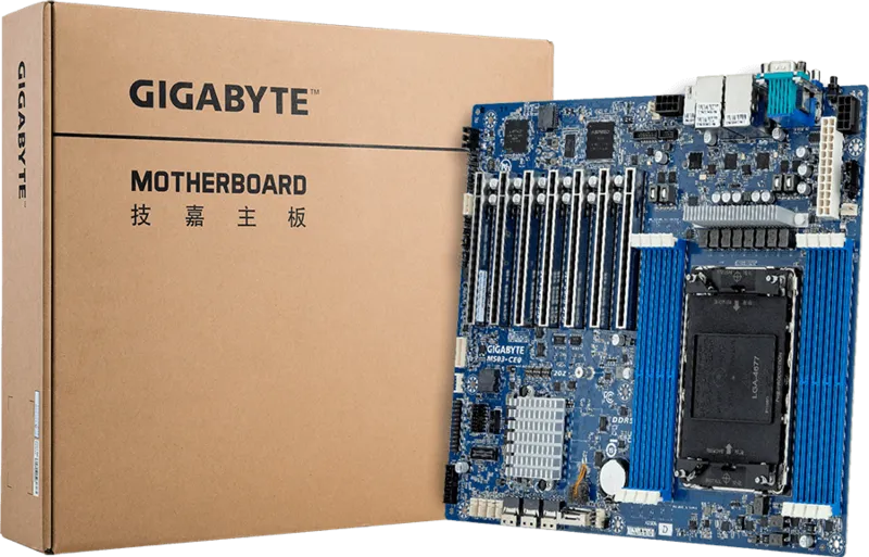 CS Launch Discount Combo - Gigabyte MS03-CE0 LGA-4677 Intel Xeon Platinum 8490H 1.6-3.5ghz 60C/120T + 4x SK hynix 16GB 1RX8 PC5-4800B-RD0-1010-NT 64GB DDR5 ECC RDIMM