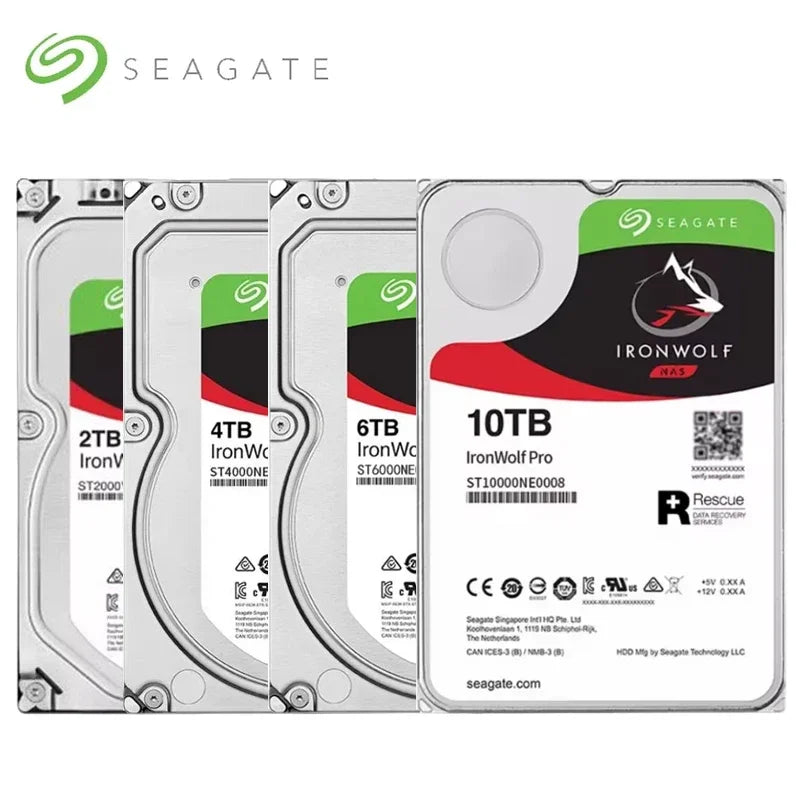 For Seagate IronWolf Pro 3.5" SATA OEM HDD, 4TB–16TB