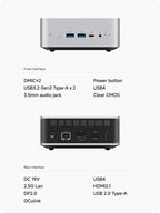 MINISFORUM AI X1 Mini PC AMD Ryzen AI 9 HX 370/470/ Ryzen AI 7 H 255 Dual DDR5 5600MHz Built-in Dual Speakers WiFi7 BT5.4