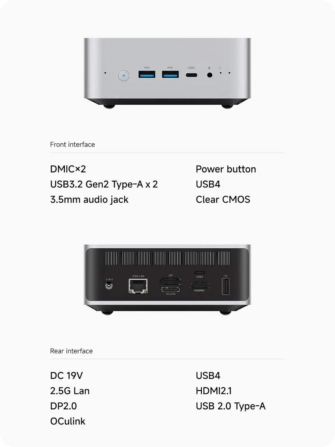 MINISFORUM AI X1 Mini PC AMD Ryzen AI 9 HX 370/470/ Ryzen AI 7 H 255 Dual DDR5 5600MHz Built-in Dual Speakers WiFi7 BT5.4